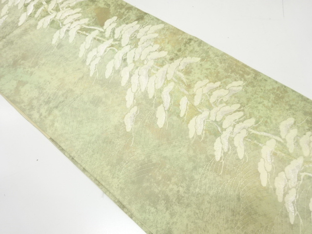 アンティーク　松原模様織り出し袋帯（材料）